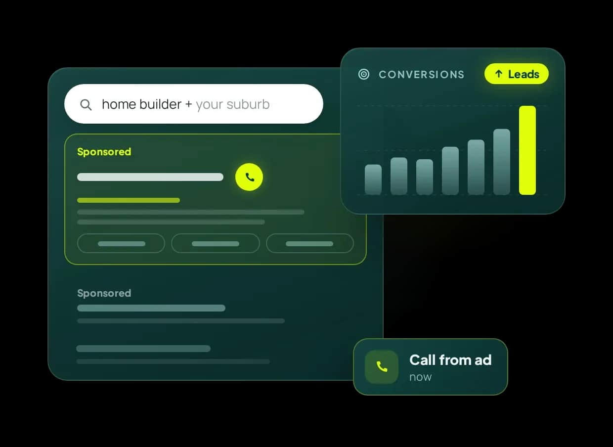 Illustration of a Google Ads campaign generating enquiries for a trade business