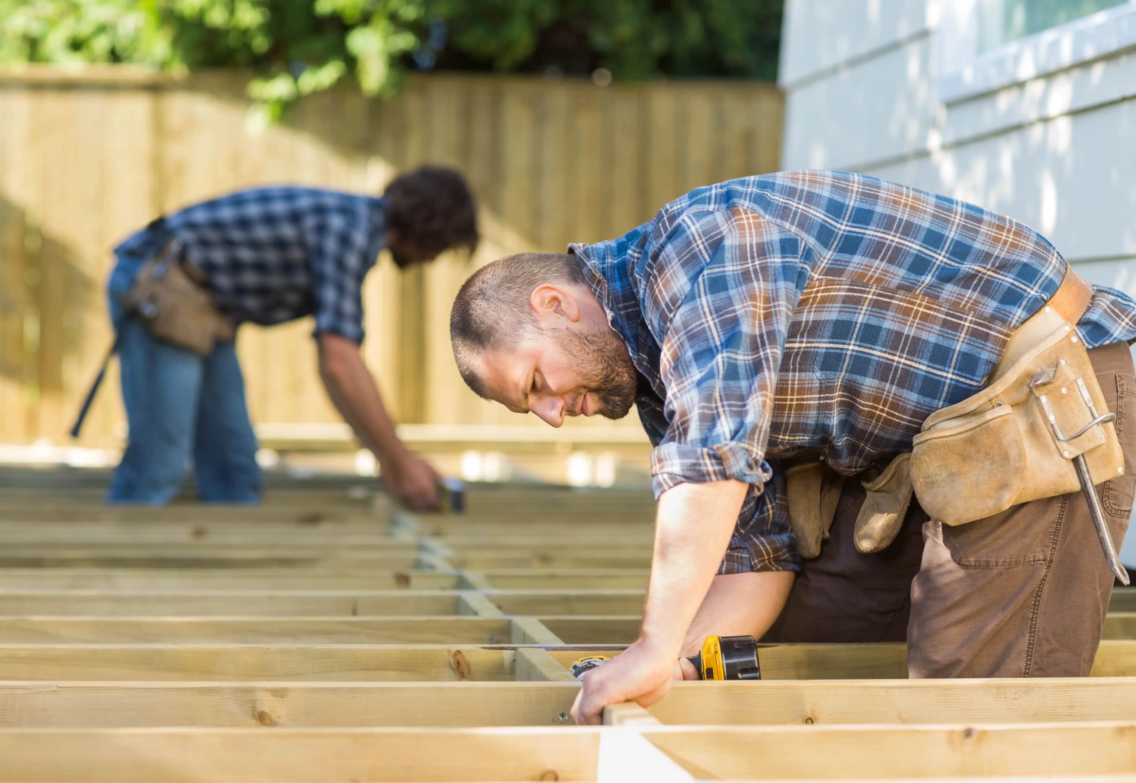 Tradies completing a project after winning the job through Meta Ads